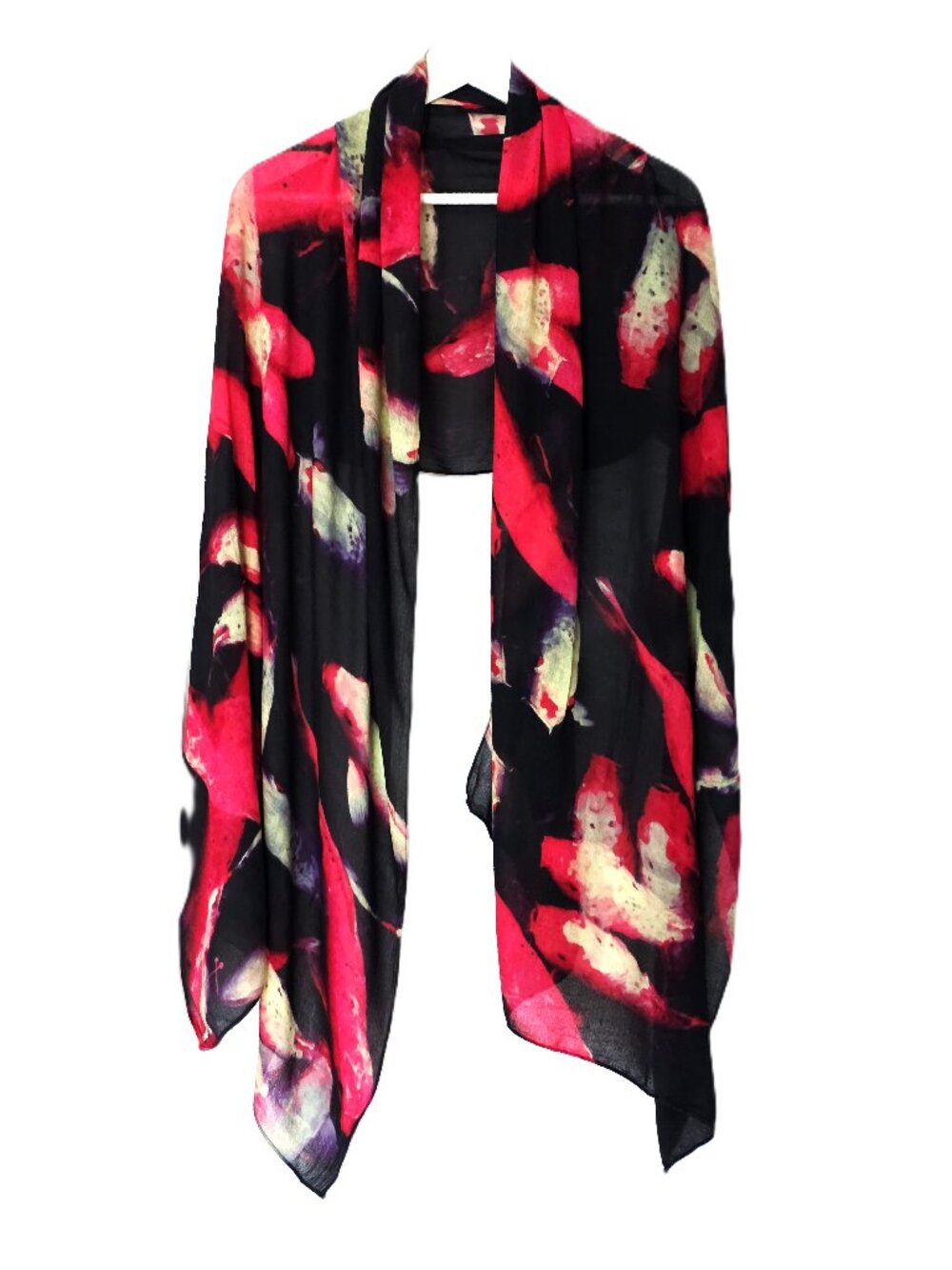 Front Row Simona Sacchi Good Luck artwork scarf